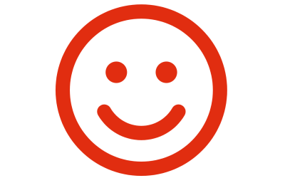 Red smiley face icon